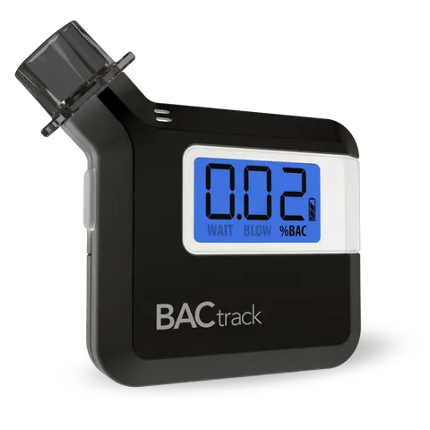 BACtrack T40 Quick Test Digital Display Breathalyzer - Advanced Microcheck Sensor, 2.2in Ultra-Portable 2oz BAC Monitor, 2.2in L x 0.66in W x 2.5in H, Fits in Pocket/Purse, Easy to Use, Alkaline Batteries & Mouthpiece Included for Happy Hour Safety Checks