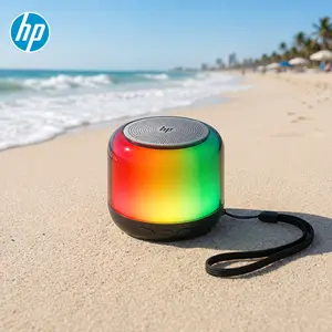 HP Portable Bluetooth Speaker with 360° RGB Lights, 8+ Hours Playtime, 52mm Bass Driver, TWS Stereo Pairing, Mini Wireless Speaker for Party, Travel, Home & Outdoor Beach Summervibes