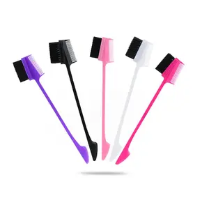 10PCS  3 in 1 Hair Edge Brush Double Sided Hair Comb Pack Smooth Brush Comb Grooming