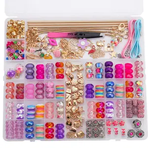 230 Pieces Deluxe DIY Jewelry Making Kit - Gold Alloy Charms and Beads, Includes Tools, Including Pliers, Scissors, and Wire - Colorful Handmade Set for Bracelets, Necklaces, Earrings - Creative Enthusiast Gift, Handmade Supplies | Various Pendants | Colo