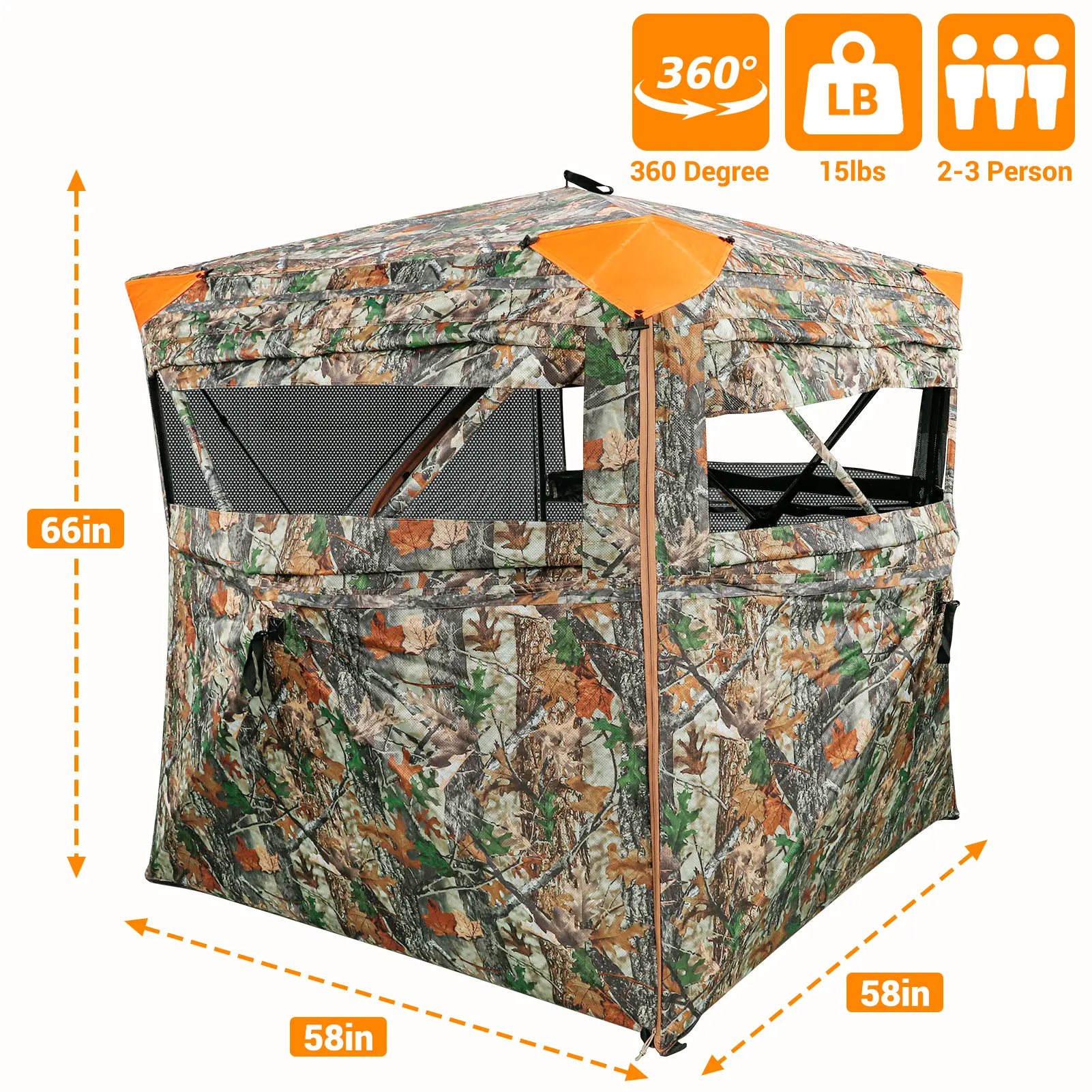 360°Pro(58*58*66in)