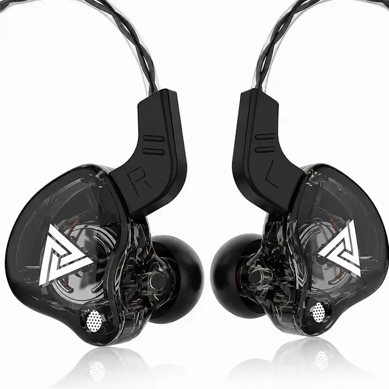 QKZ AK6 Noise Cancelling In-Ear Wired Earbuds, 3.5mm Jack with Wired Control, Built-in Strong Magnetic Unit for Deep Bass, Suitable for Gaming & Workout, Multiple Fashion Colors