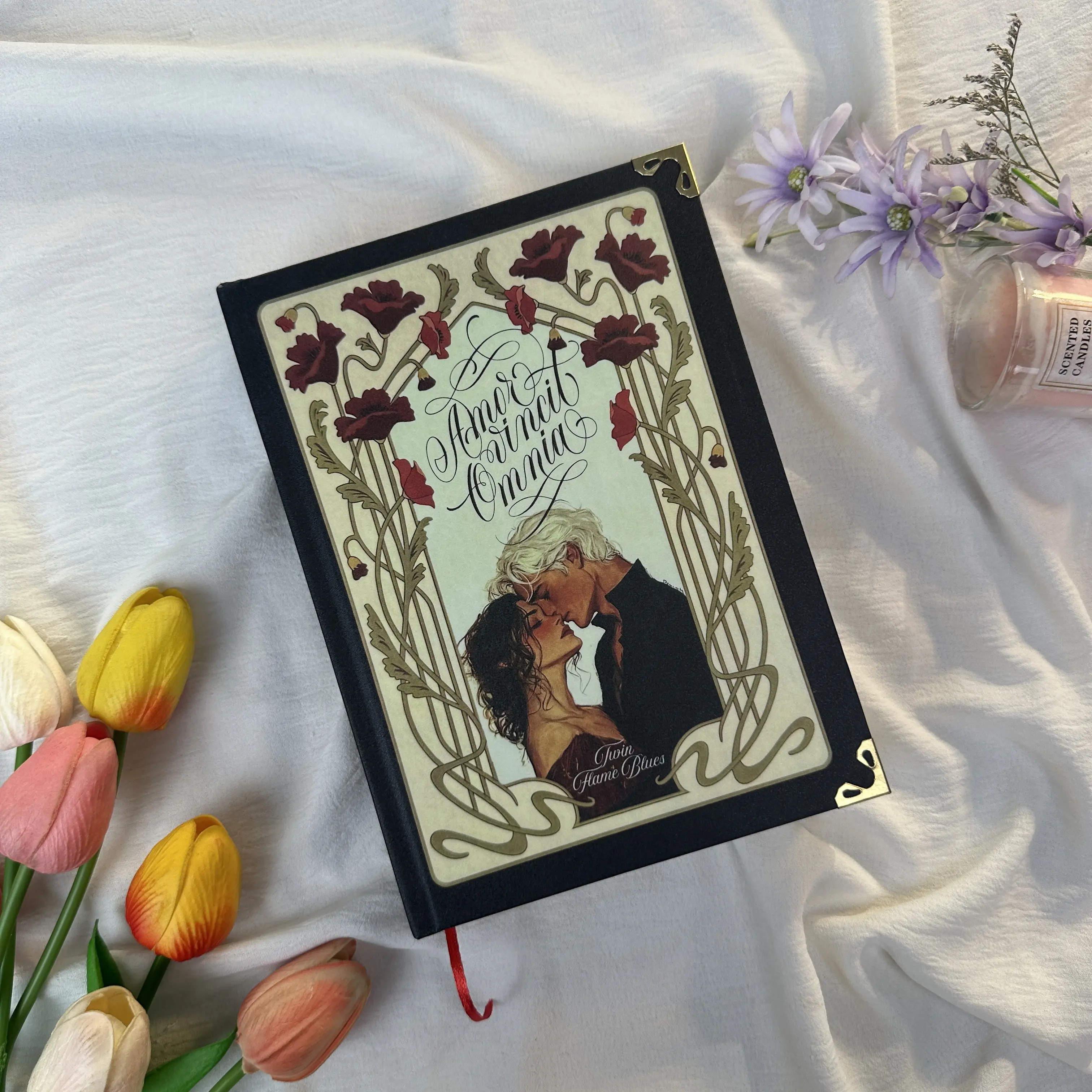 Amor Vincit Omnia Hardcover Book – Emotional Slow Burn Romance, Collector Edition Physical Book, Aesthetic Book Gift for Readers