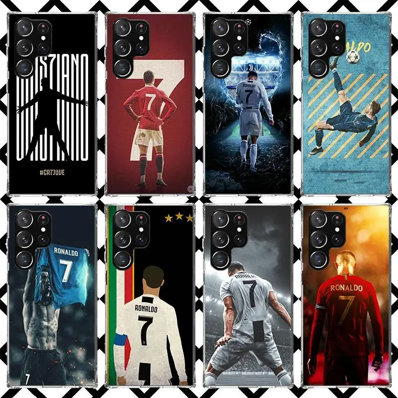 Custom Football Star TPU Shockproof Phone Case - Protection Accessory with Ergonomic Design, Aesthetic Goal-Celebration Art, HD Print for Samsung Galaxy S26 S25 S24 S23 S22 S21 Ultra, Plus, FE Devices