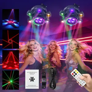 XDV 150W 6 Arms Moving Head DJ Light – RGBW Stage Light with DMX-512 & Sound Active for Parties, Weddings & Events