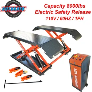 X85-Electric Mid Rise Scissor Lift 8000 lbs. Electric Lock Release  Scissor Lift (110v or 220v)