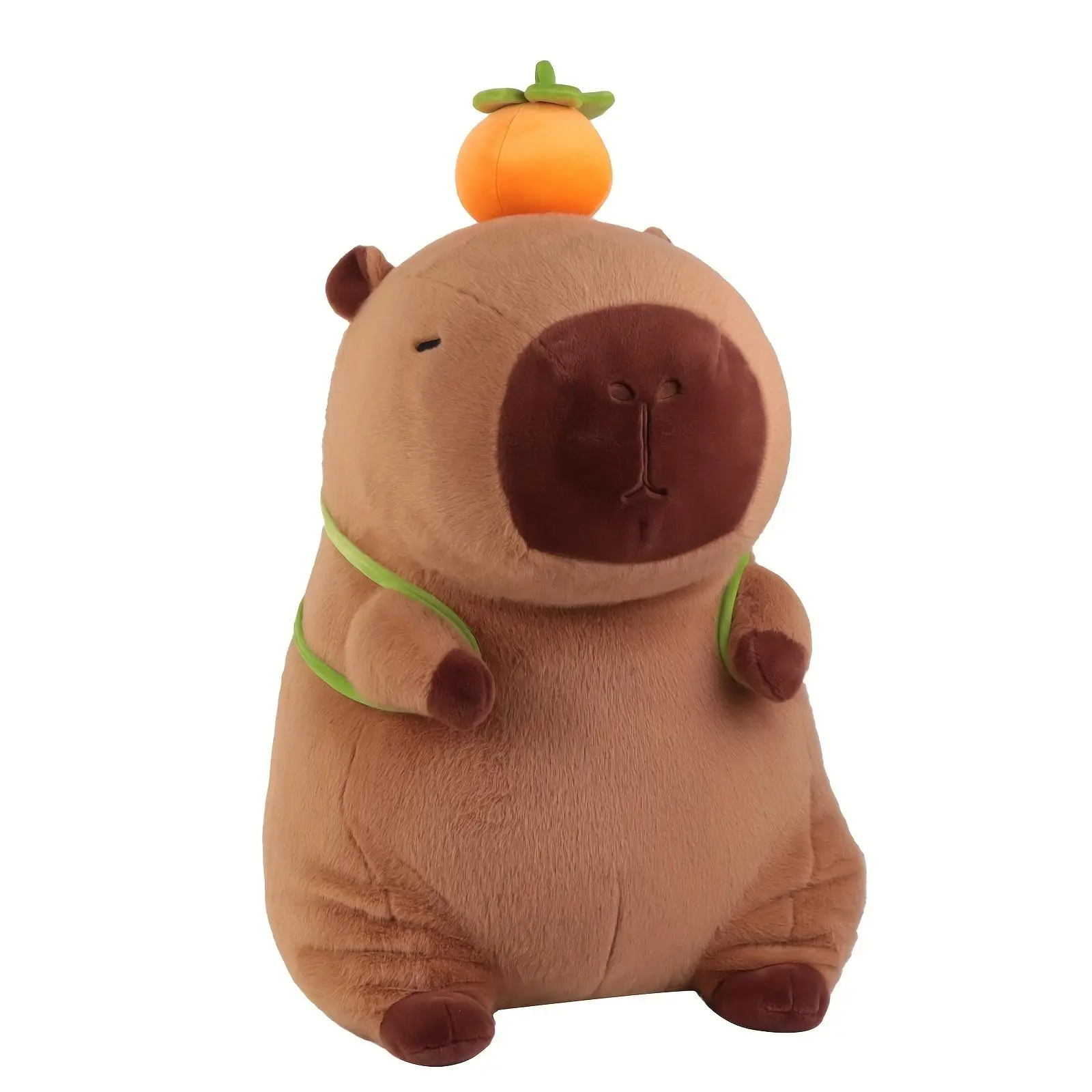 Capybara Plush Toy, Adorable Simulation Plush Toy, Cute Stuffed Animal with Turtle Backpack, Plushies Capybara Toy, Birthday Gift for Boys and Girls,