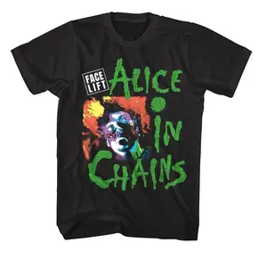 Alice in Chains Men's T-Shirt Face Lift Tour 1991 Tees