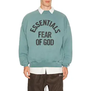 Fear of God ESSENTIALS Campus 90's Crewneck Sweatshirt in Faded Coastal