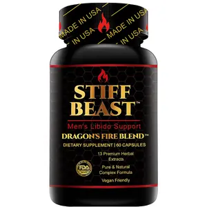 STIFF BEAST Nutritional Energy Supplement with 13Premium Herbal Extracts
