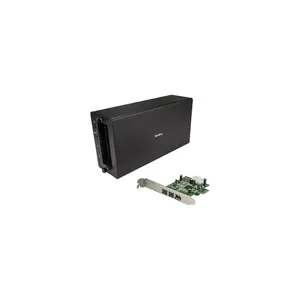 StarTech BNDTB1394B3 Thunderbolt 3 to Firewire Adapter - 1394 FireWire - External PCIe Enclosure / Chassis plus Card - with DisplayPort Monitor Port