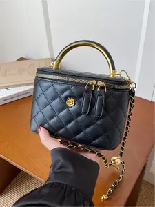 Elegant Small Handbag with Fashionable Rhombus Embroidery Design, Stylish Shoulder Crossbody Bag, Perfect for Daily Use, Handbag Sling Bag, Pu Leather Handbag