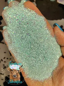 "Commit-Mint / Custom Mix / Polyester Glitter / Tumbler Glitter / Mint Green Glitter