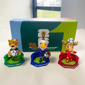 Limited Edition 2026 FIFA Mascots 6cm,FIFA Fun Pals，Goal Getter Mascots，Desk Buddies 2026，mascot gift