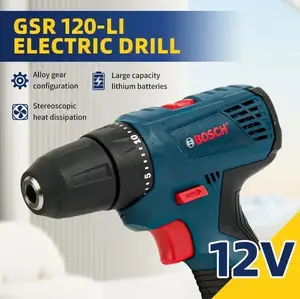 Bosch GSR120-LI Professional Electric Drill Cordless Electric Hand Drill Multi-Functio n Home Screwdriver power tools combo set