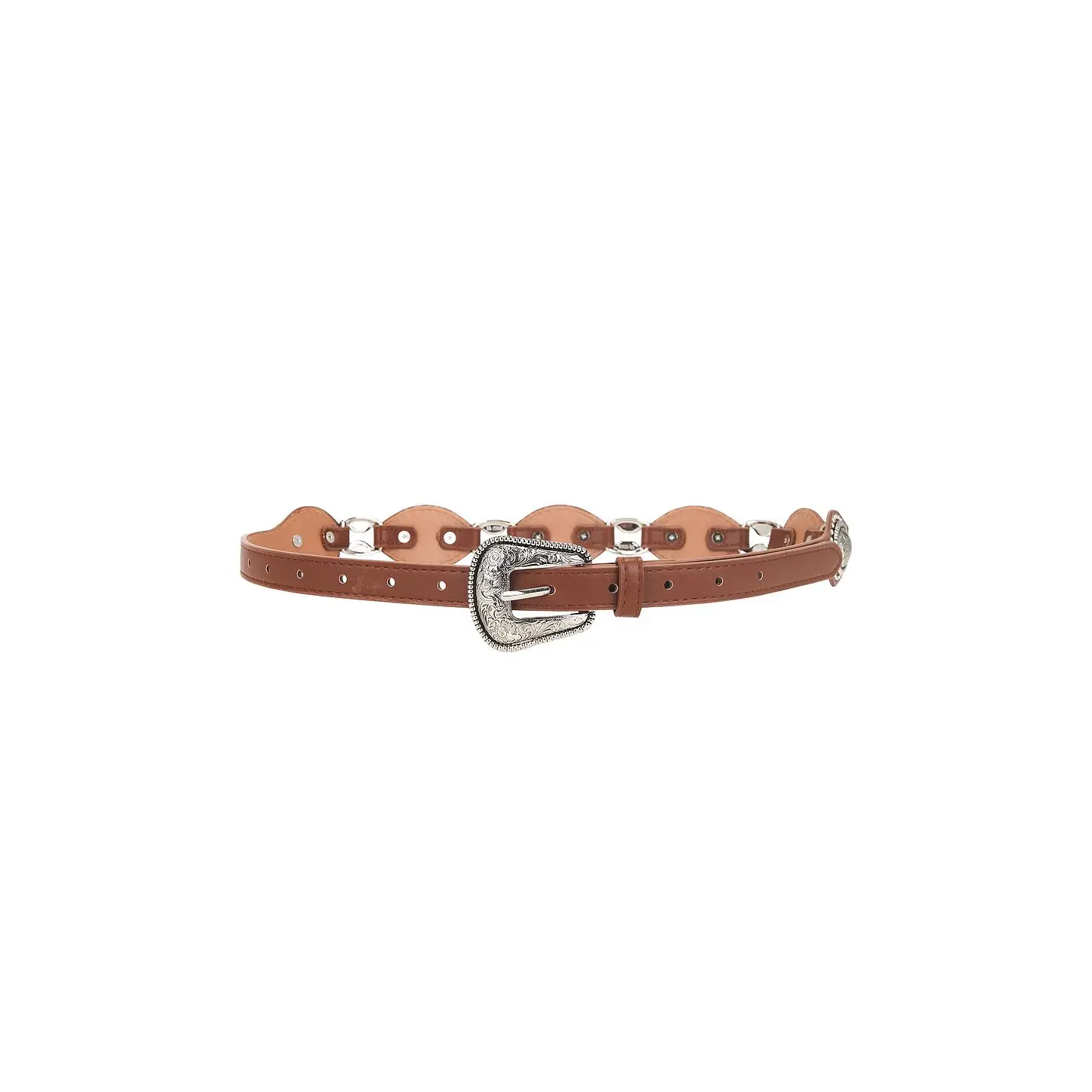 8 Other Reasons Single Buckle Belt in Dark Cognac