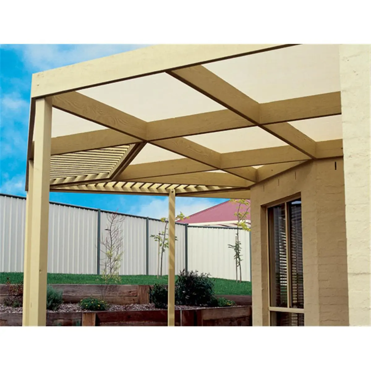 212 MAIN Knitted Cloth Outdoor Shade Canopy, 90% UV Block Awning, 12x50ft Shaded Canopy, UV Resistant Car Exterior Accessories Sunshade (Model 799870435967)