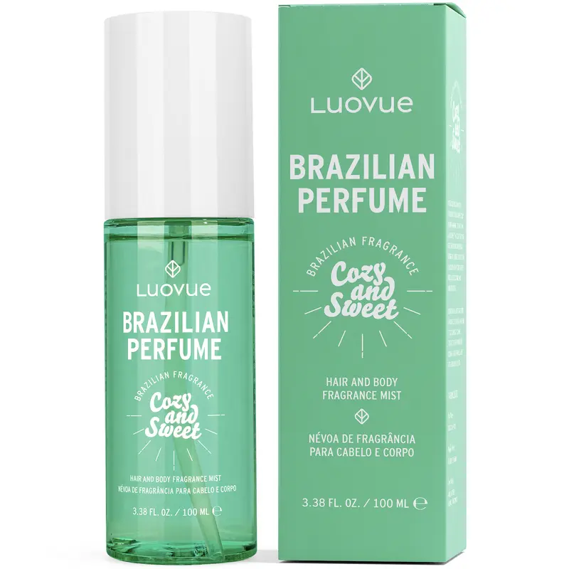 Brazilian Passion & Vitality:  Hair Perfume, Body Mist for Women and Men, Cozy & Sweet 3.38 fl oz