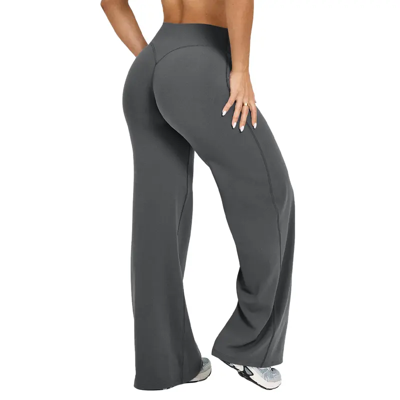 OYV Yoga Pants Women High Waist Stretch Casual Soft Straight Leg Bottoms