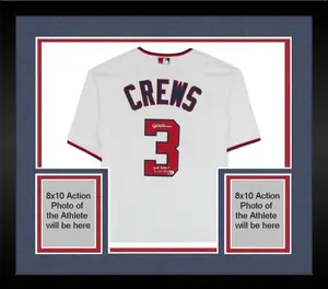 Framed Dylan Crews Washington Nationals Autographed Nike White Replica Jersey with "MLB Debut 8/26/24" Inscription - Fanatics Authentic Certified