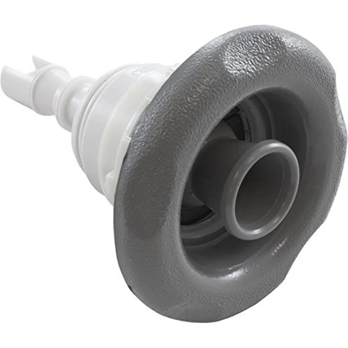 212 MAIN Gray Poly Waterway Jet Internals - Large-Size Thread-In Aquatic Fitness Component, 10gpm Directional Flow, Large-Diameter Scalloped Face