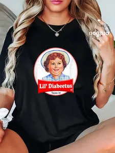 100% Cotton Lil Diabeetus T-Shirt Tasteless Funny Diabetes Tee T-Shirt