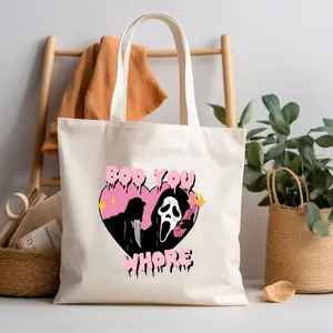 SCREAM - Boo, you W**** , Halloween 2023 custom tote bag! Mean girls spooky season collab