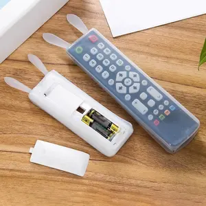 1pc Silicone Remote Control Cover, Dustproof Waterproof Transparent Stretchable Case, Home Air Conditioner TV Remote Protector, Dustproof Design