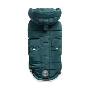 Super Puff Teal Dog Parka