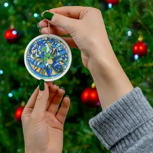 Zodiac Ornament -Cancer, Ceramic, Christmas Decoration