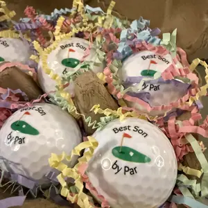 Easter Golf Ball Gift Set – 6 Pack Golf Balls in Egg Carton | Funny Easter Golf Gift | Golfer Easter Basket Stuffer | Unique Golf Gift for Men Women