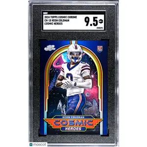 2024 Topps Cosmic Chrome Keon Coleman #CH-10 Heroes SGC 9.5