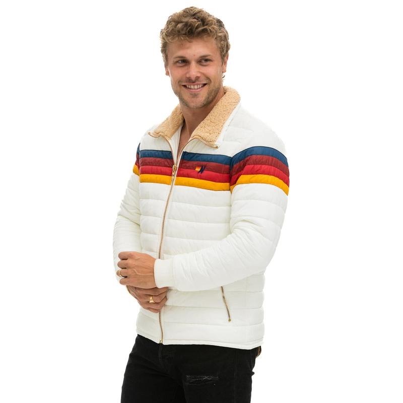 4 STRIPE JACKET -  WHITE