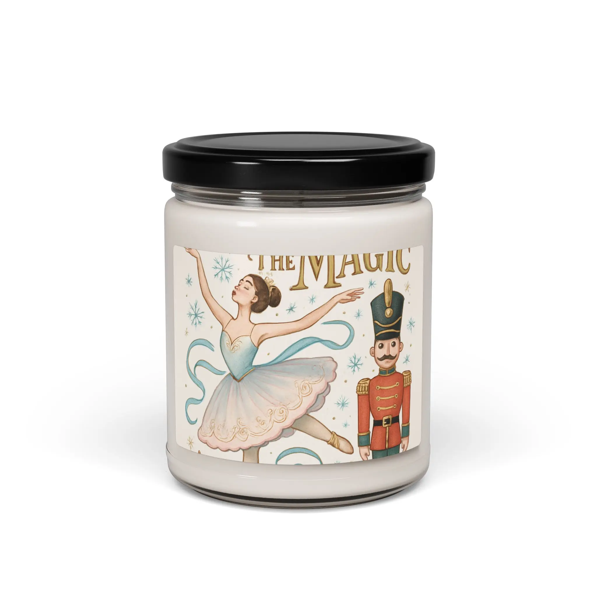 Nutcracker Ballerina Candle | Soy Jar Candle 9oz