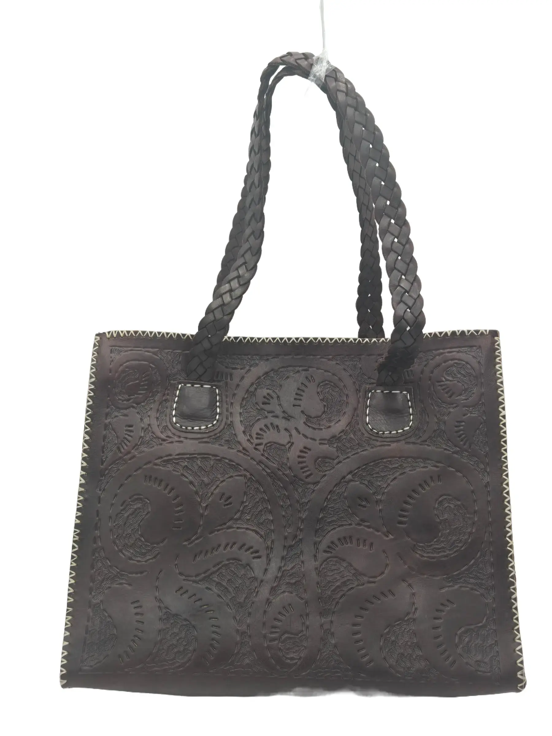 Calia Women's Handcrafted Tooled Leather Moroccan Handbag