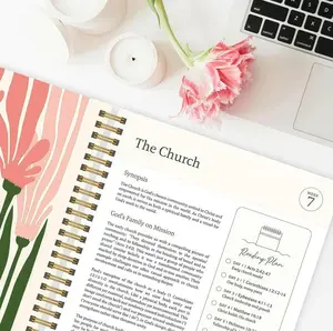 A Study for One Year 52 Week Bible Journal Personal Organizer Office Stationery Gifts for Women Men Yearlong Spiritual Journey Workbook JournalA5 Size)