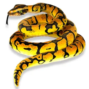 Real Planet™ Yellow Python Realistic Plush Stuffed Animal
