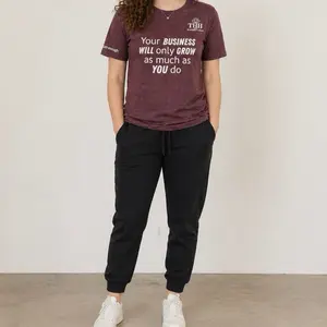 Unisex T-shirt - "Your Business Will Only Grow as Much as You Do" - Casual Street Style