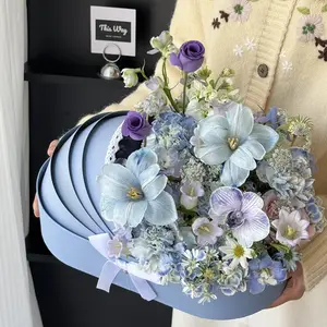 Cradle Flower Box, Fresh Flower Bouquet Packaging Box, Fruit Moon Cake Egg Gift Box, Empty Floral Art Box, Versatile Gift Container