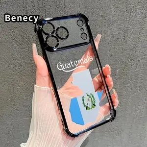 Phone Case for iPhone 17 Pro Max 16 15 Plus Air 14 13 12 11 E Guatemala's Essence Pattern Transparent Lens Protection Durable Soft Silicone Cover Gift