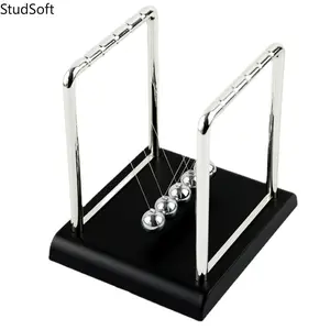 Classic Newton's Cradle Desktop Ornament — Physics Kinetic Balls, Office Stress-Relief Toy & Home Decor — Ideal for Desktops, Studies, and Gifting