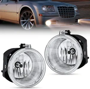 Nilight Bumper Fog Light Compatible with 2005 2006 2007 2008 2009 2010 Dodge Dakota Durango Jeep Commander Grand Cherokee Raider Chrysler Aspen 300 SRT8