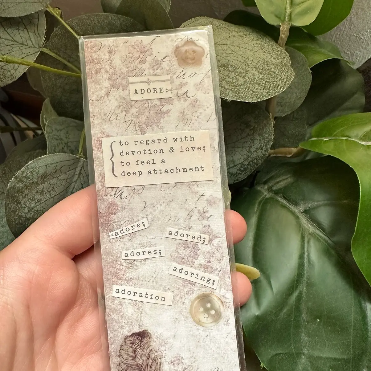 Vintage bookmark