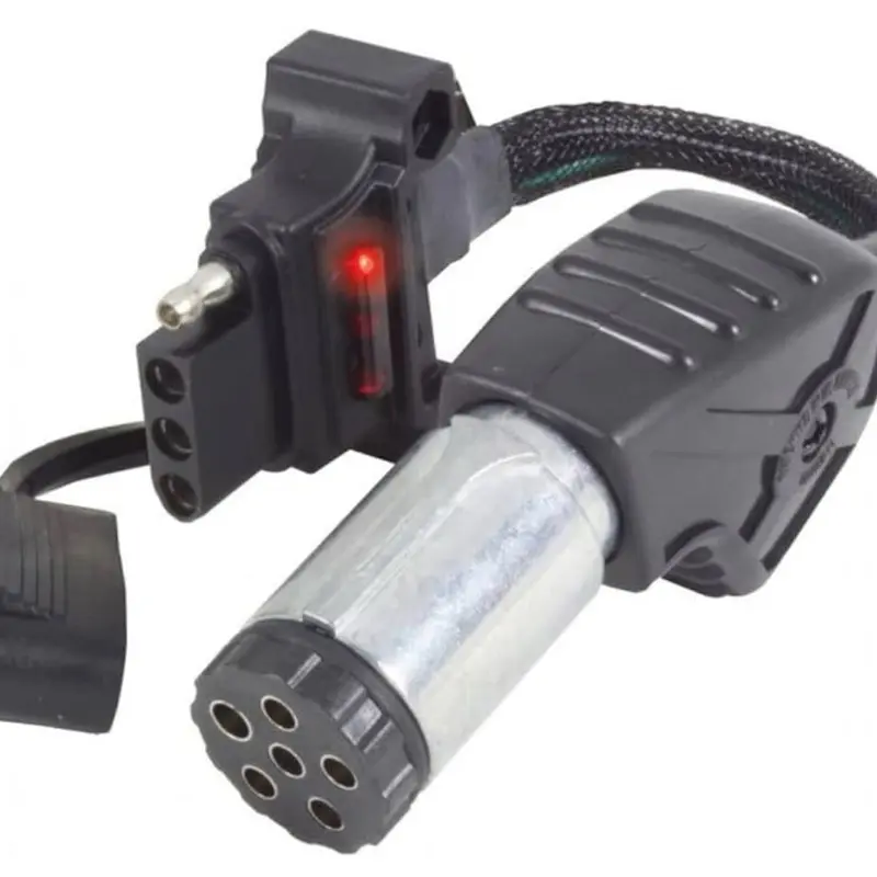 Hopkins Towing Solutions Endurance 6-Round to 4-Flat LED Flex Adapter (47320)