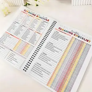 ADHD Clean Plan: A4 size, daily schedule and to-do list planner, suitable for home, office, and dormitory use, Spiral Bound Planner, notebook with durable cover and smooth pages