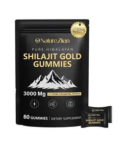 O NATURE. ZIRAN Himalayan Shilajit Gold Gummies for Men & Women - 80 Gummies Rich in Ashwagandha & Gokshura, 85+ Minerals, Clinically Proven Supplement