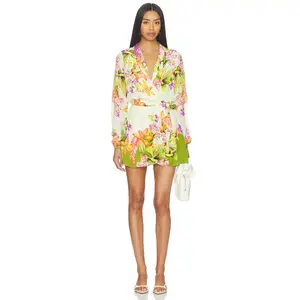ROCOCO SAND Mini Dress With Detachable Belt in Cream