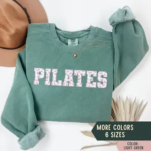 Pilates Sweatshirt, Pilates Lover Gift, Pilates Comfort Colors Shirt, Womens Pilates Instructor Gift, Pilates Teacher Gift, Pilates Girl