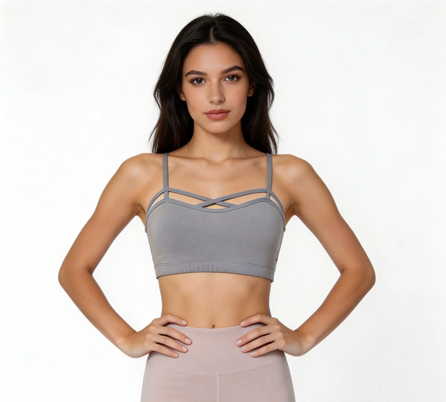 Criss Cross Organic Bra - Eco-Friendly Activewear | Intouch Clothing