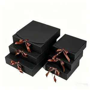10 Piece Gift Boxes Set, Lidded Box, Luxury Ribbon Box, Wedding, Birthday, Party, Christmas, Bachelorette, Graduation, Valentine's Day Gifts